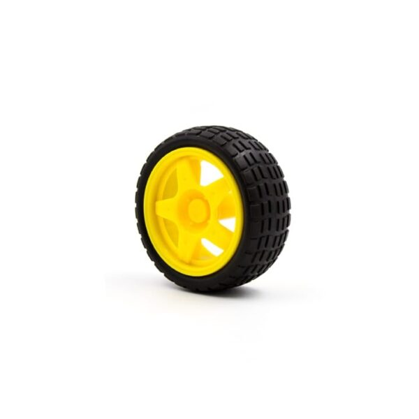 65mm Yellow Plastic Wheel for BO Motor
